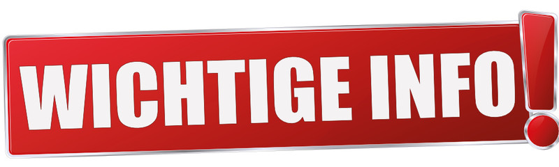 Hinweis Schild - Volz Skt